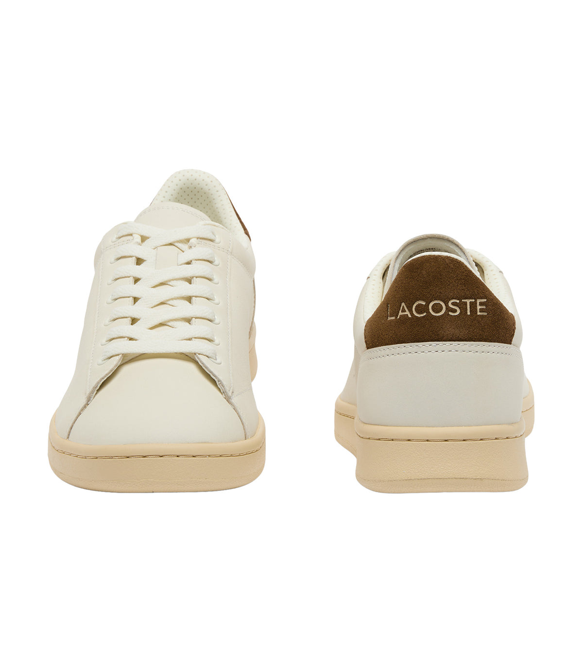 Men's Carnaby Set Leather Sneakers Off White/Dark Brown