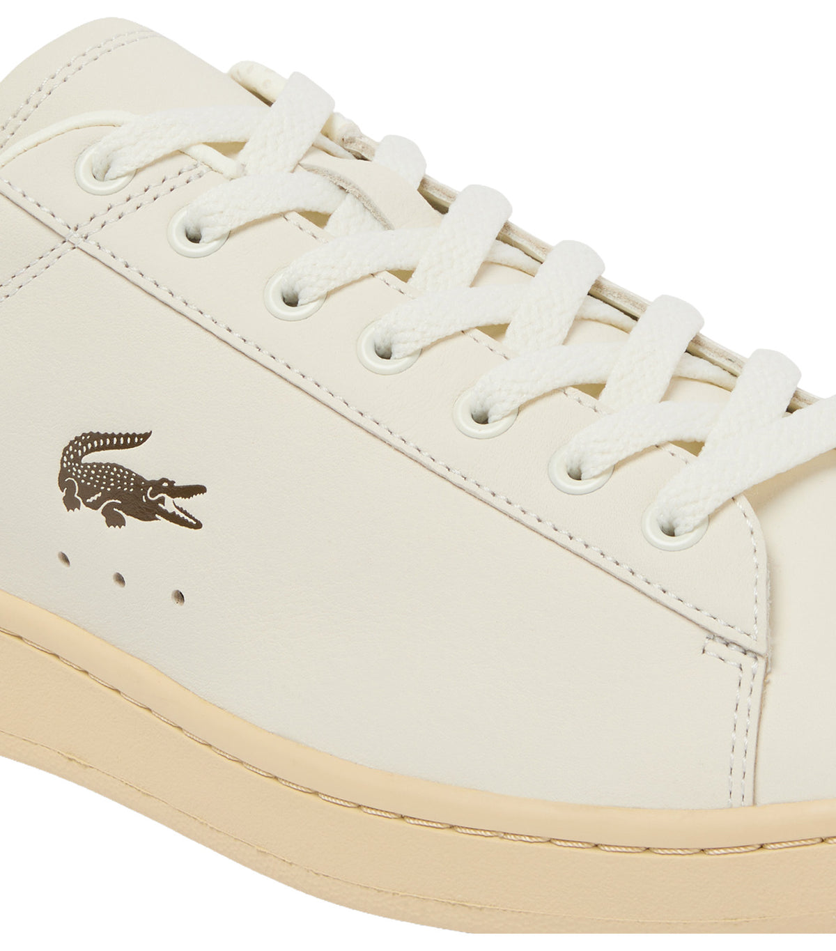 Men's Carnaby Set Leather Sneakers Off White/Dark Brown
