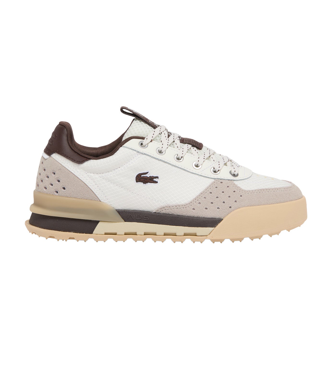 Women's Slam Break Sneakers Off White/Dark Brown