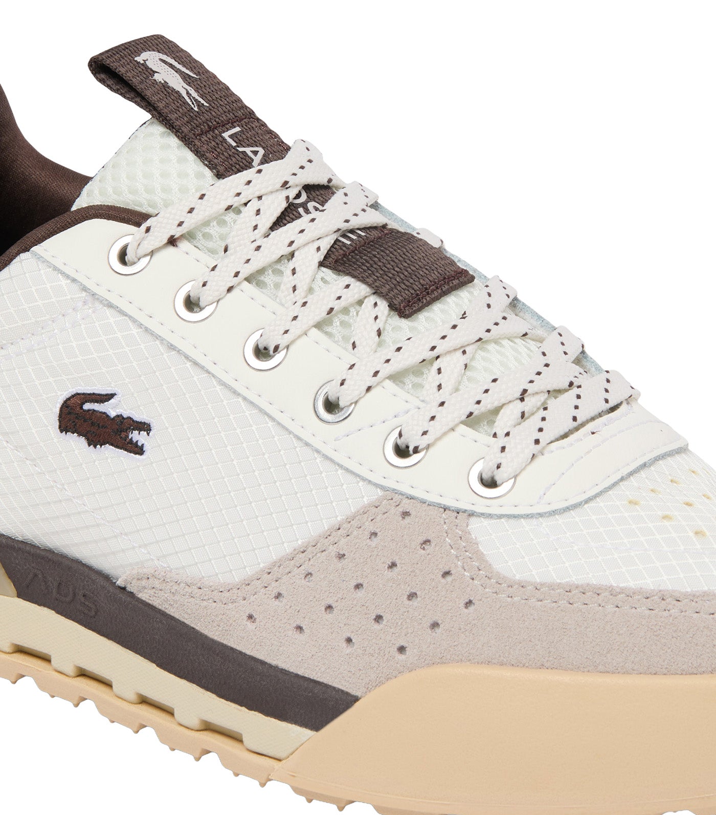 Women's Slam Break Sneakers Off White/Dark Brown