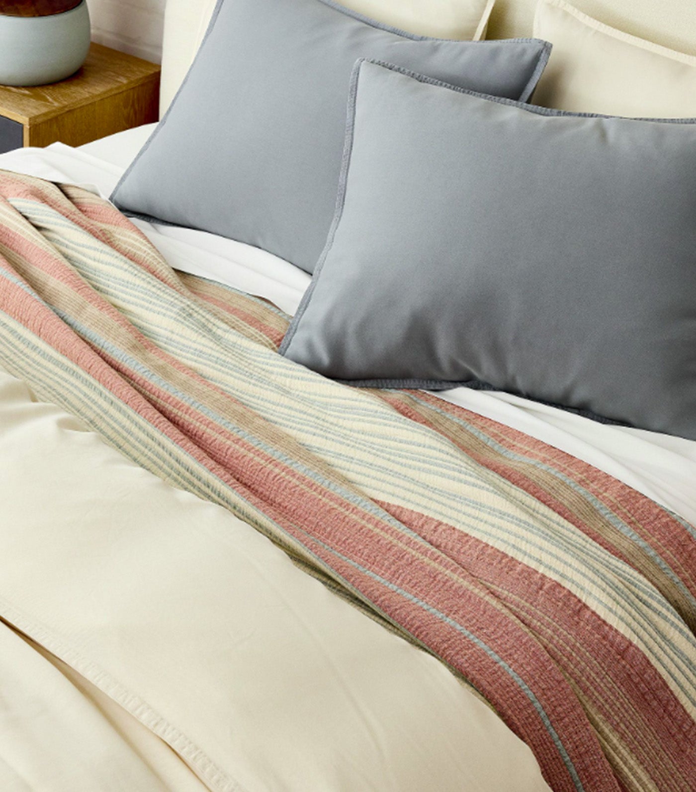 Bold Stripe Blanket Red Multicolor