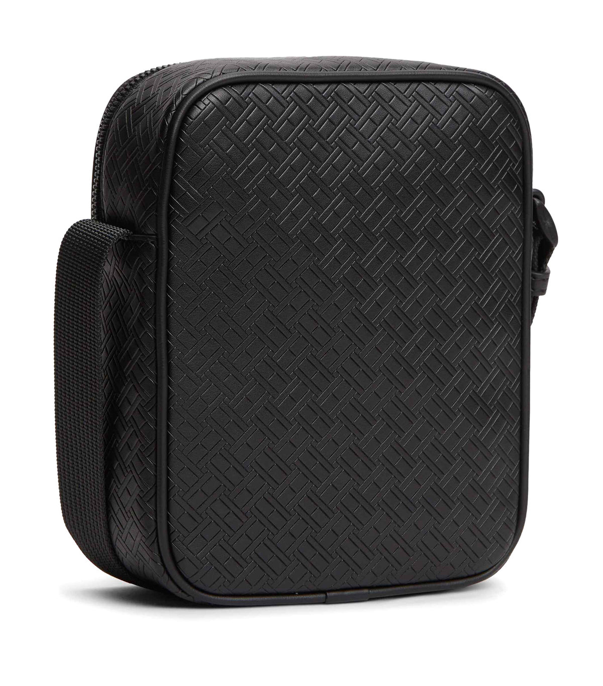 Men's Embossed Flag Mini Reporter Bag Black