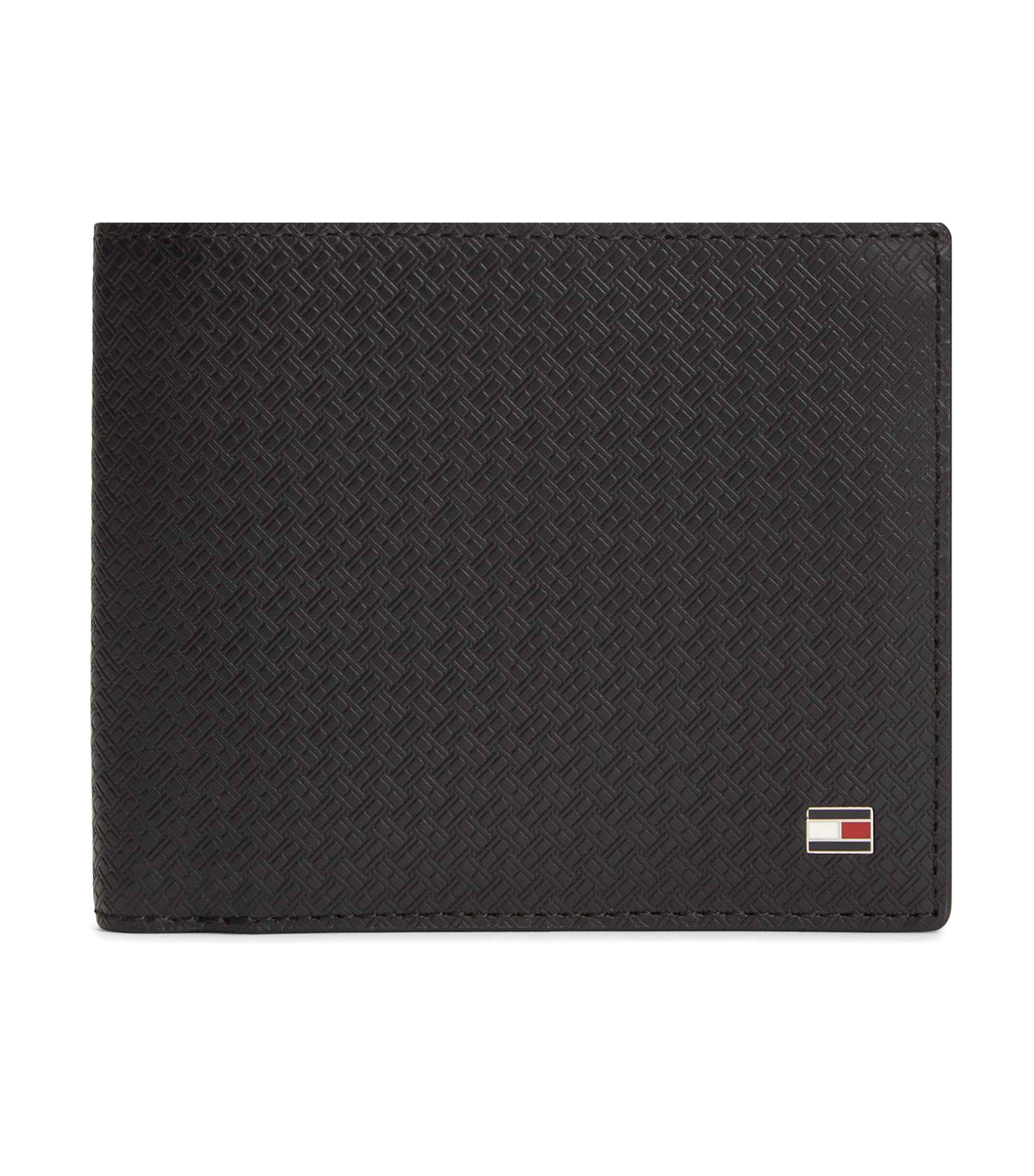 Men's Emboss CC And Coin Wallet Black