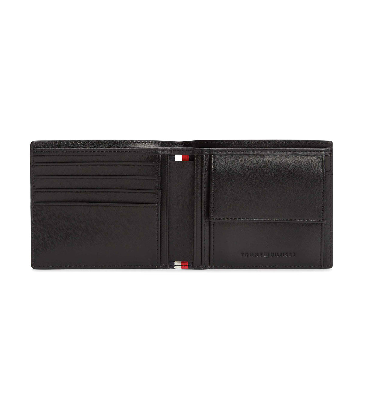 Men's Emboss CC And Coin Wallet Black