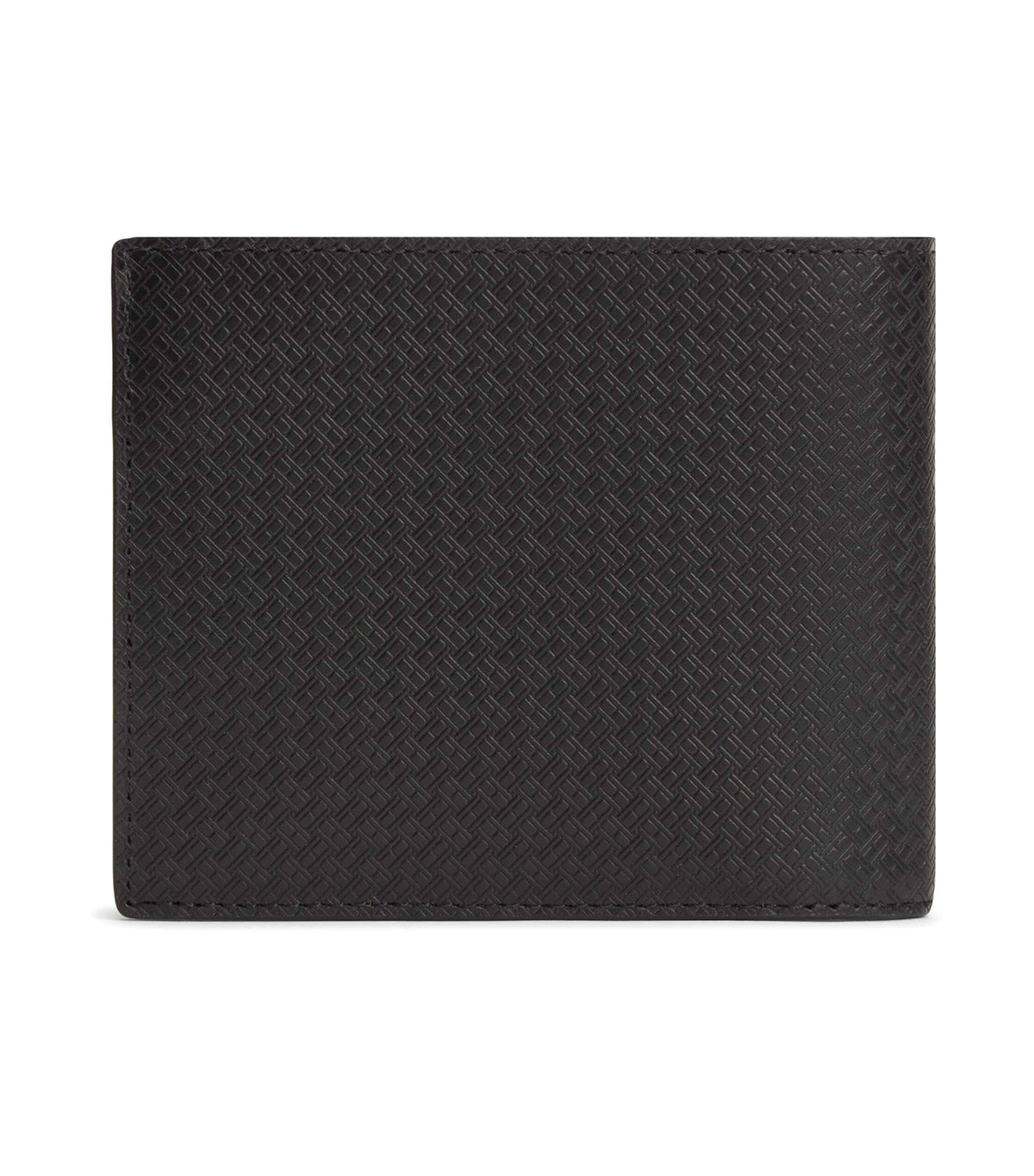 Men's Emboss CC And Coin Wallet Black