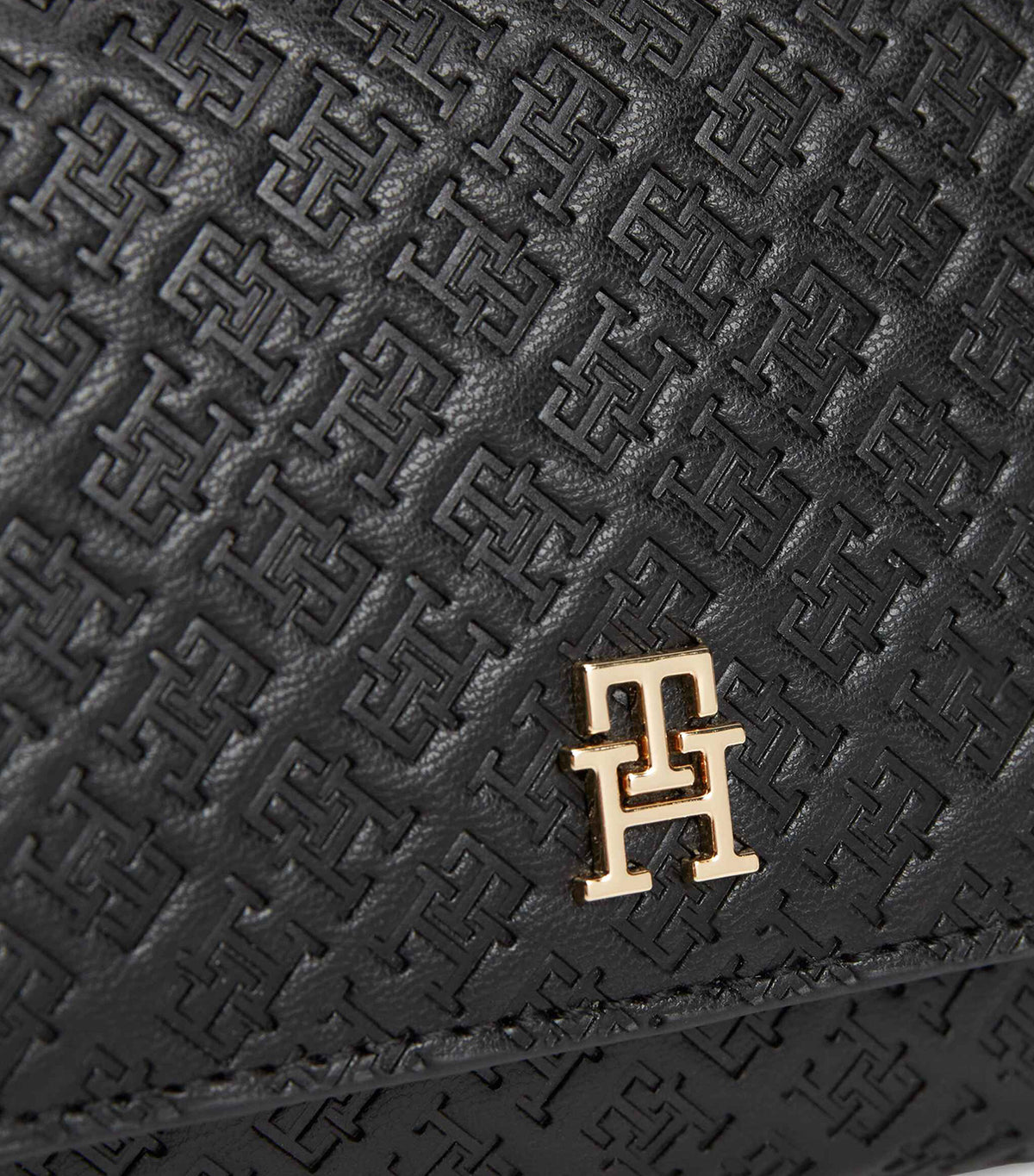 Women's Icon Trifold Monogram Wallet Black