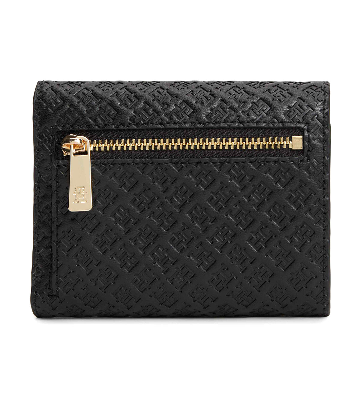 Women's Icon Trifold Monogram Wallet Black