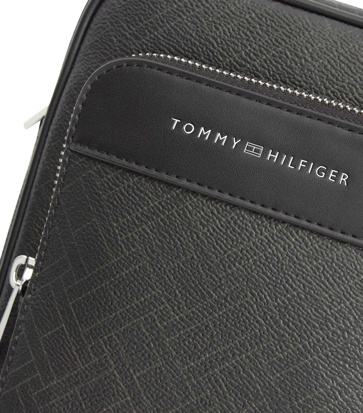 Men's Flag Monogram Mini Reporter Bag Black