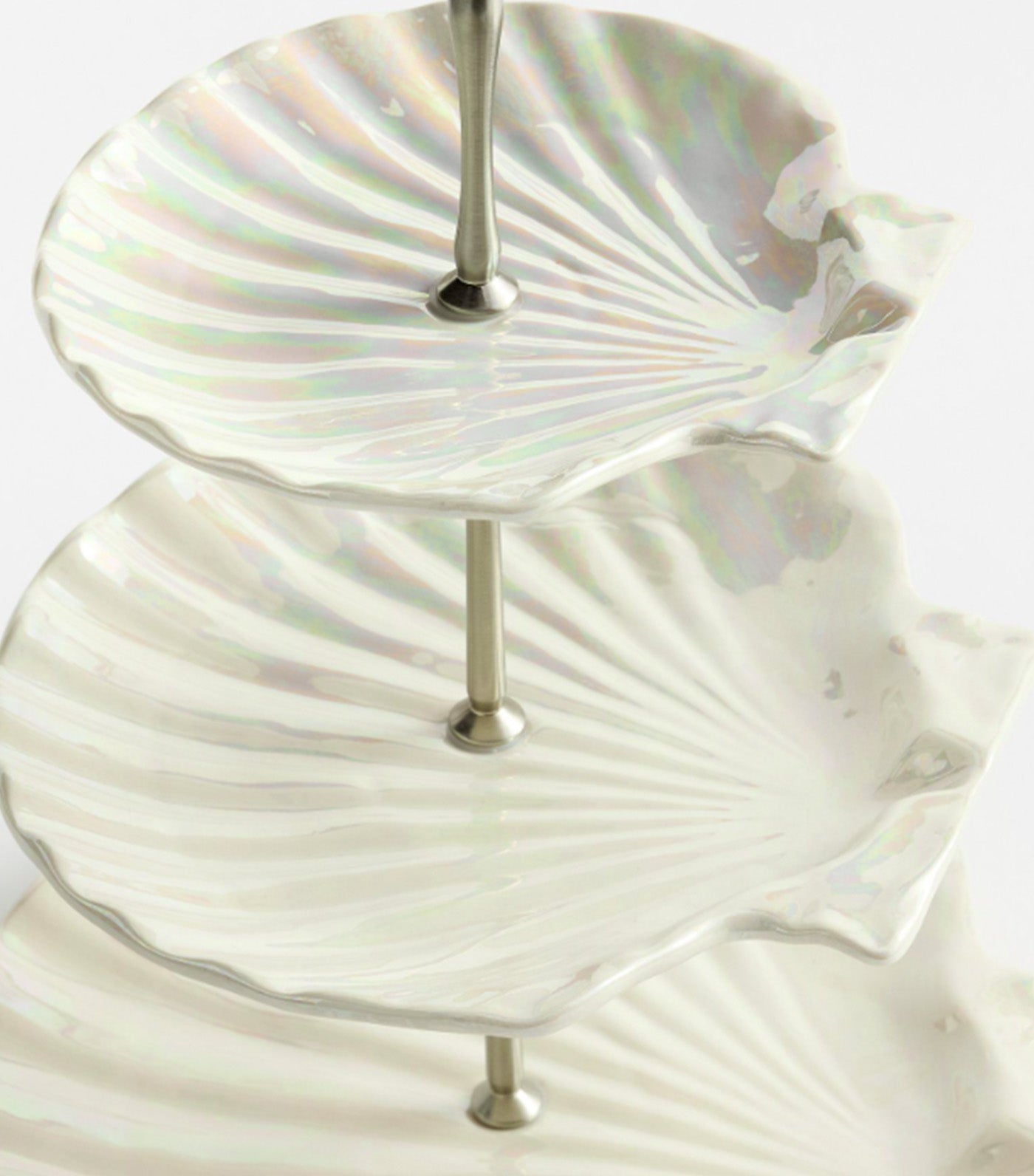 Pearlescent Shell Stoneware Collection