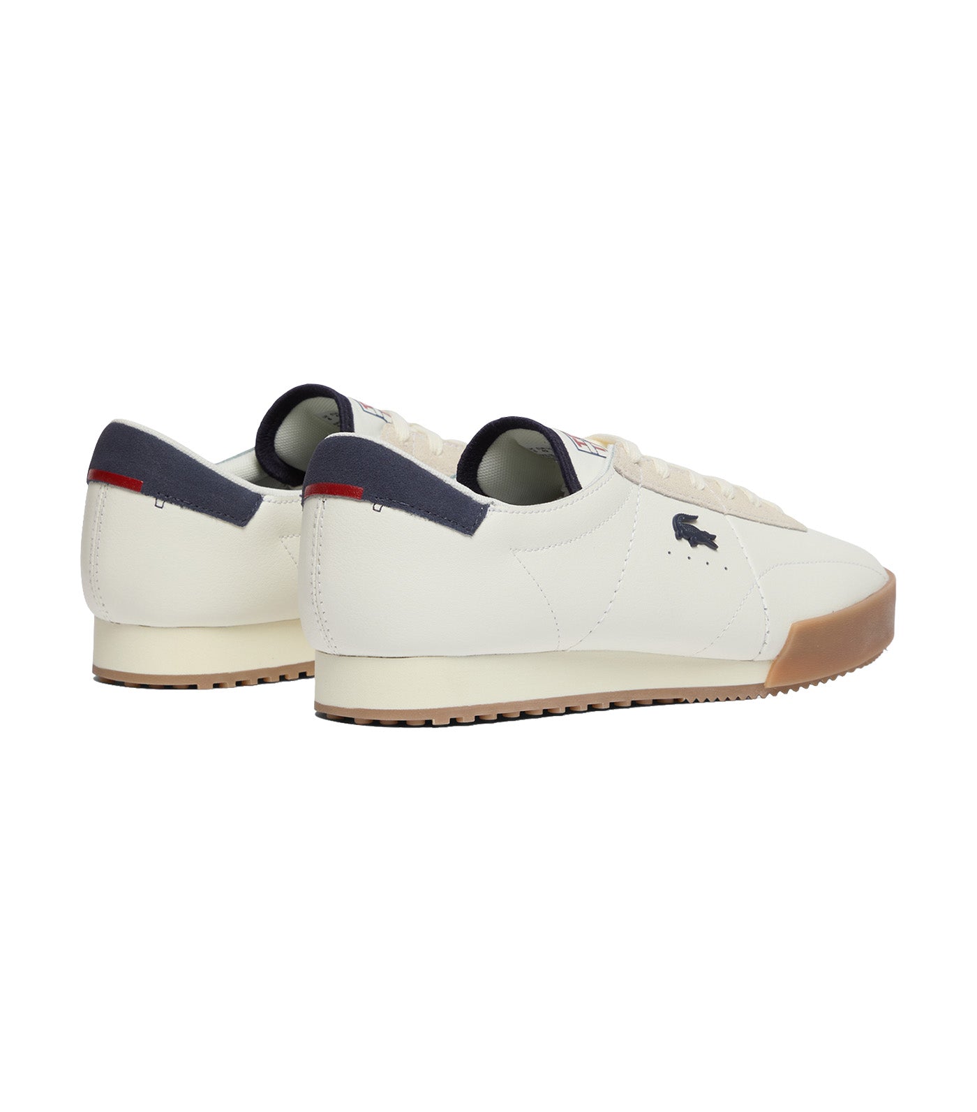 Men's Aura Leather Sneakers White/Navy/Red