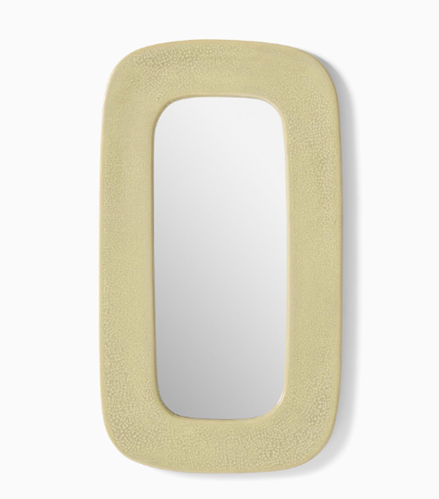 Isa Ceramic Wall Mirror Pale Gray