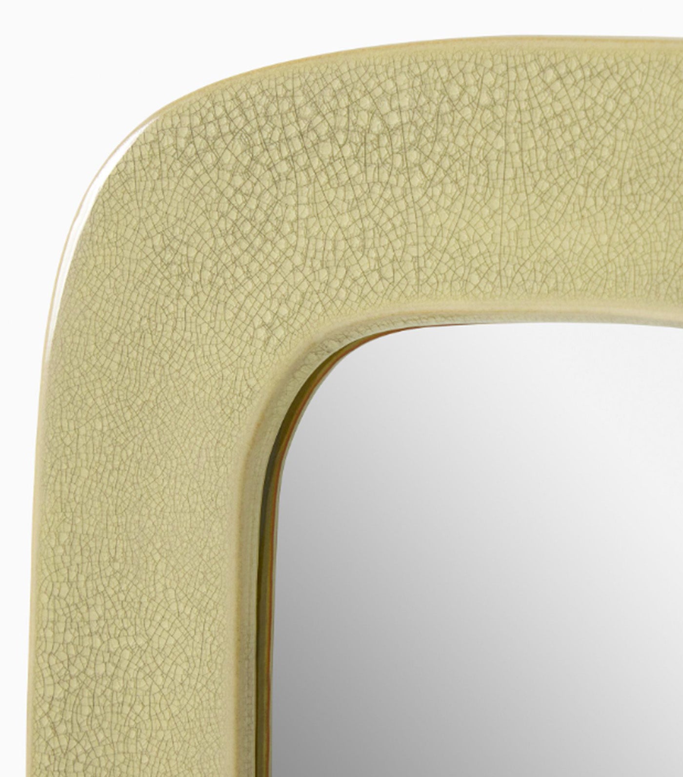 Isa Ceramic Wall Mirror Pale Gray