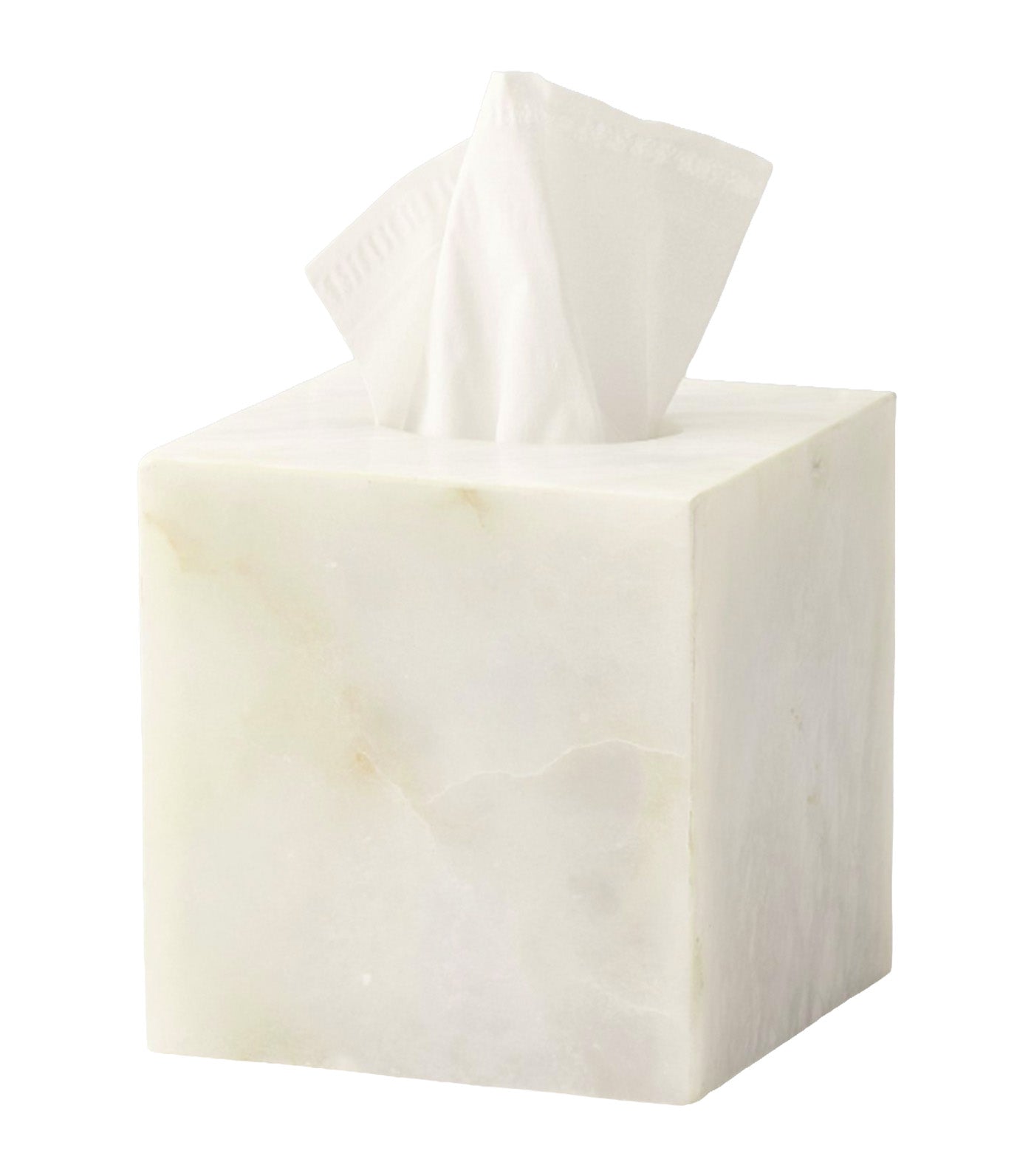 Alabaster Bathroom Accessories Tissue Box White