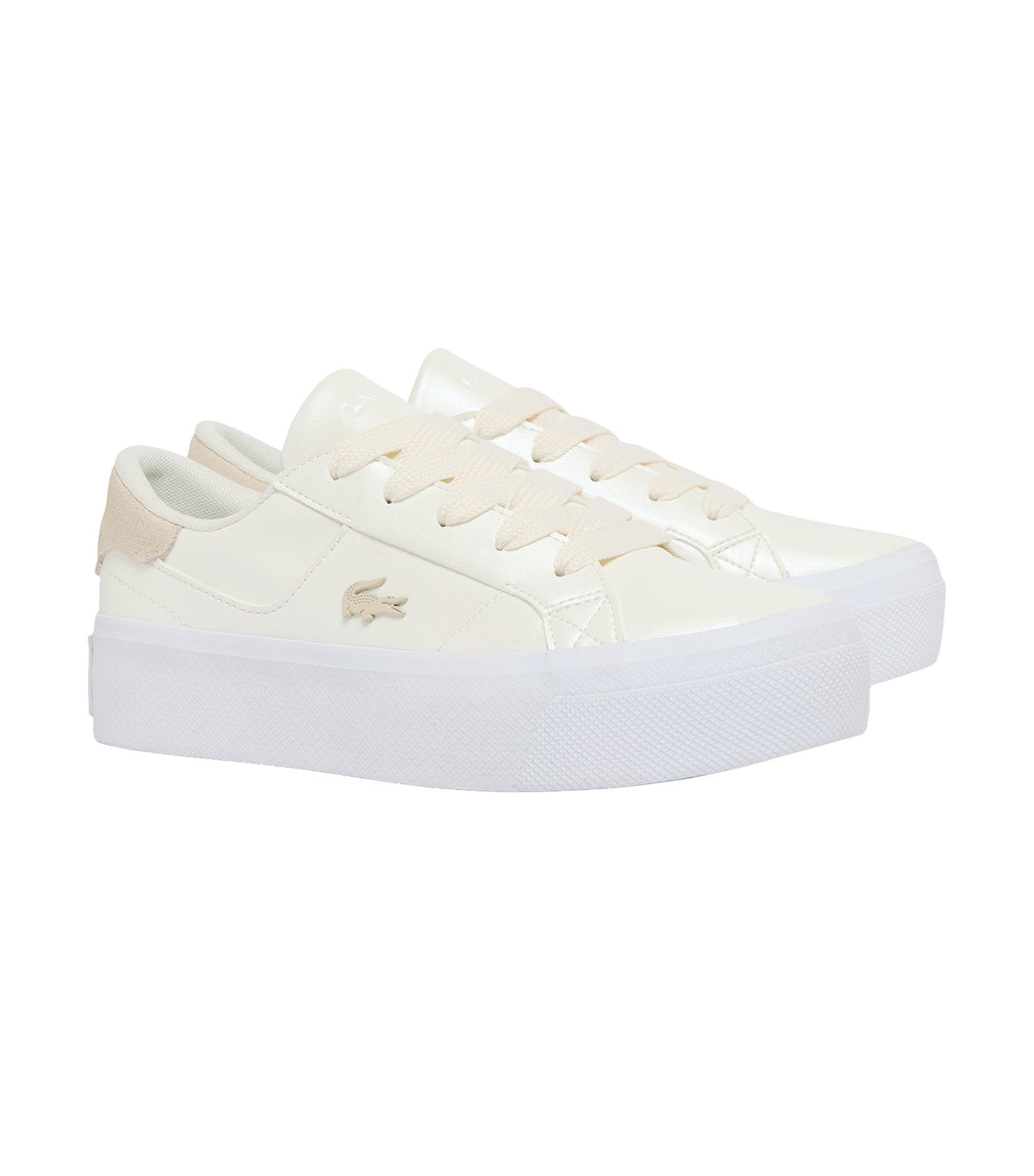 Ziane Platform Sneakers Off White/White