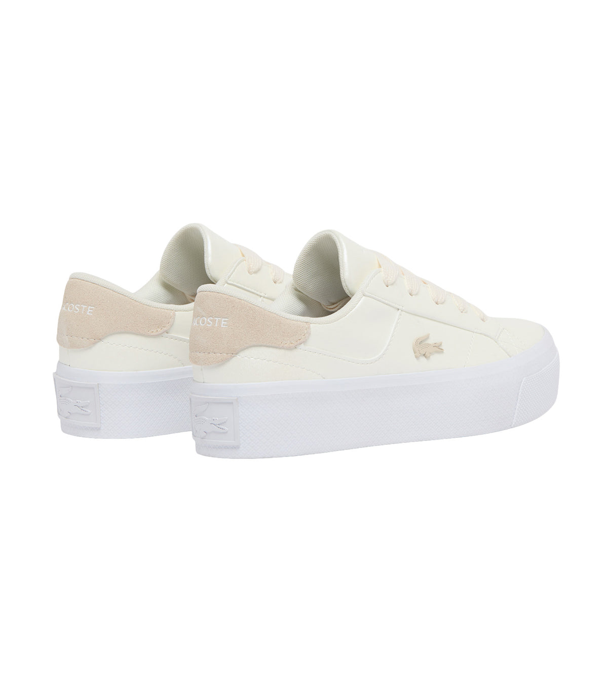 Ziane Platform Sneakers Off White/White