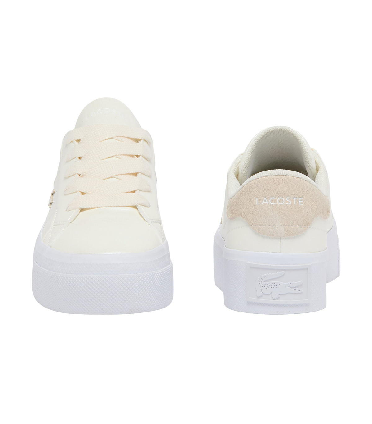 Ziane Platform Sneakers Off White/White