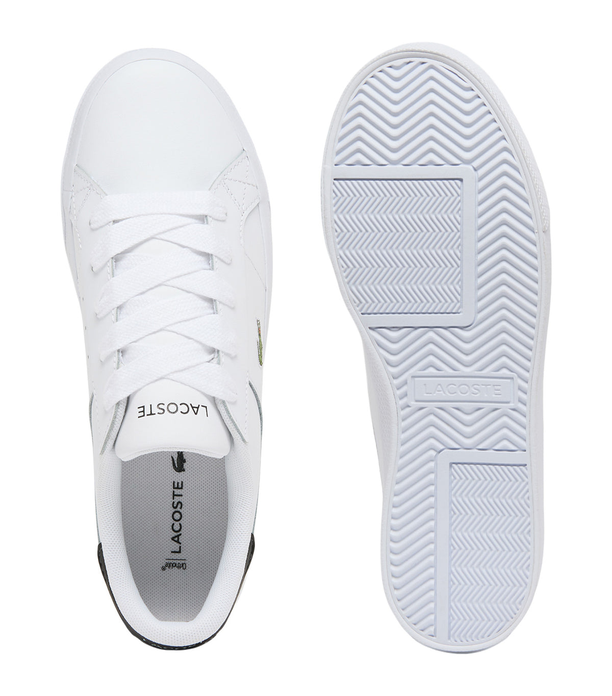 Ziane Platform Leather Sneakers White/Black