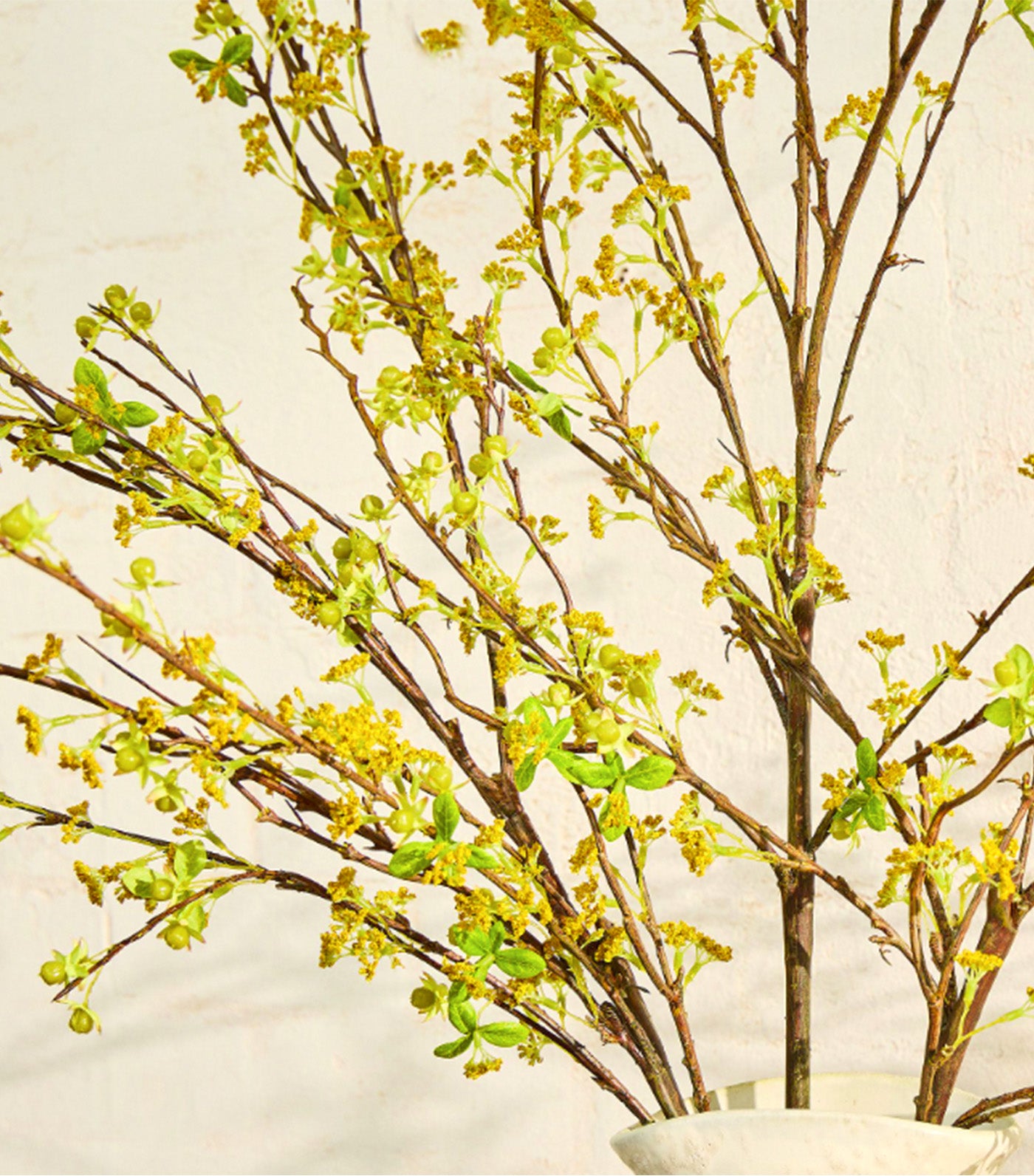 Faux Beaded Branch Yellow Multi