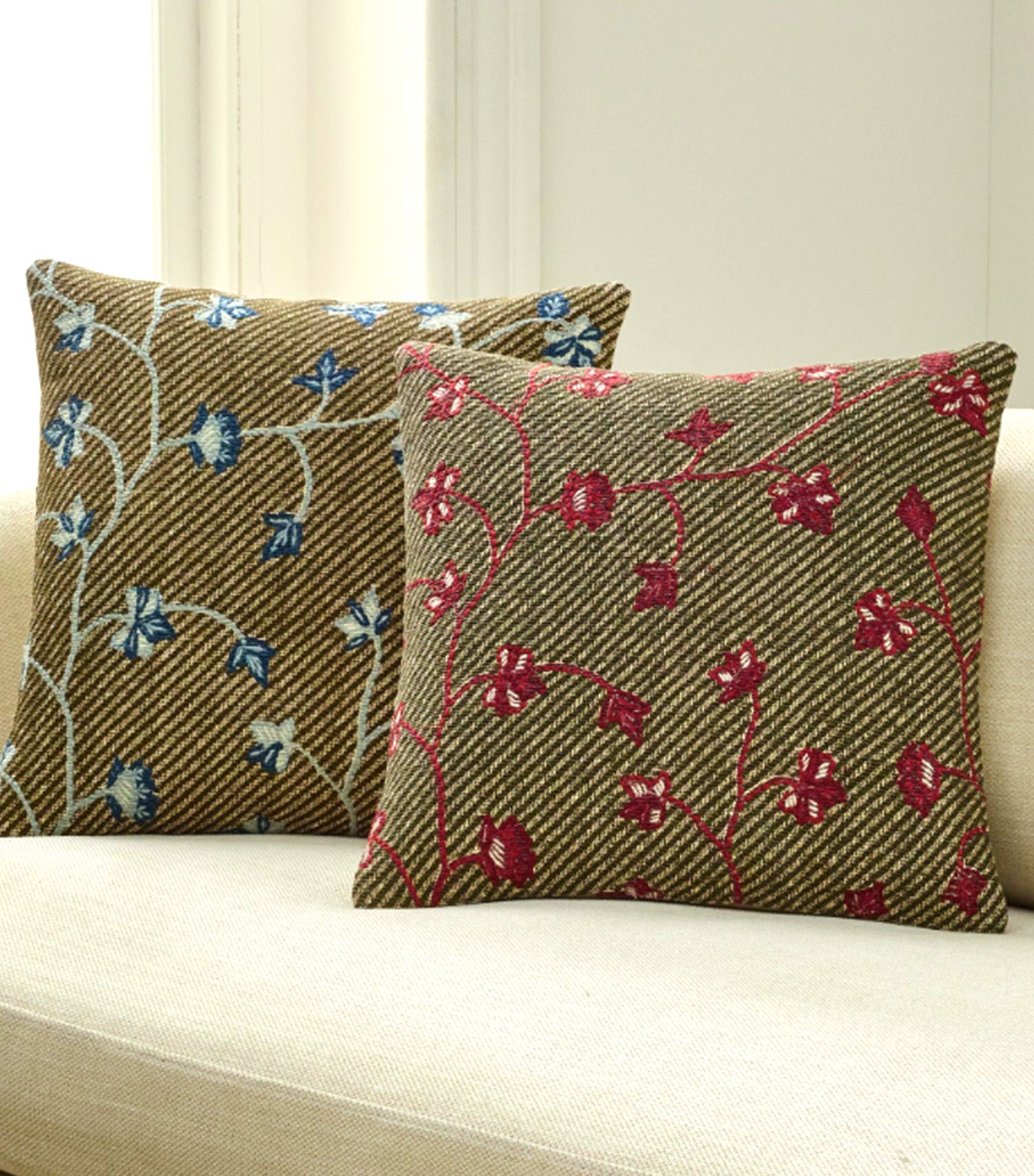 Palampore Twill Pillow Cover Brick