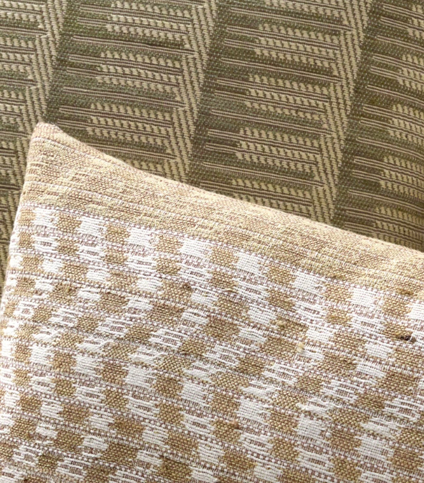Wavy Ikat Pillow Cover Camel