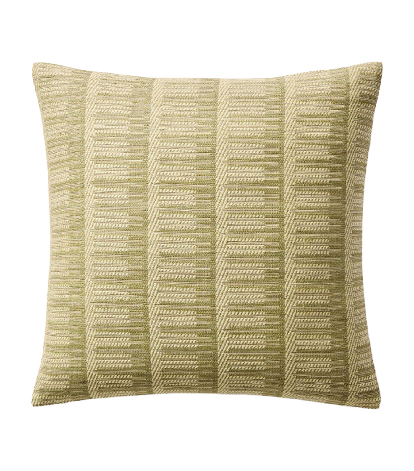 Broken Silk Wide Stripe Pillow Cover Cedar Green