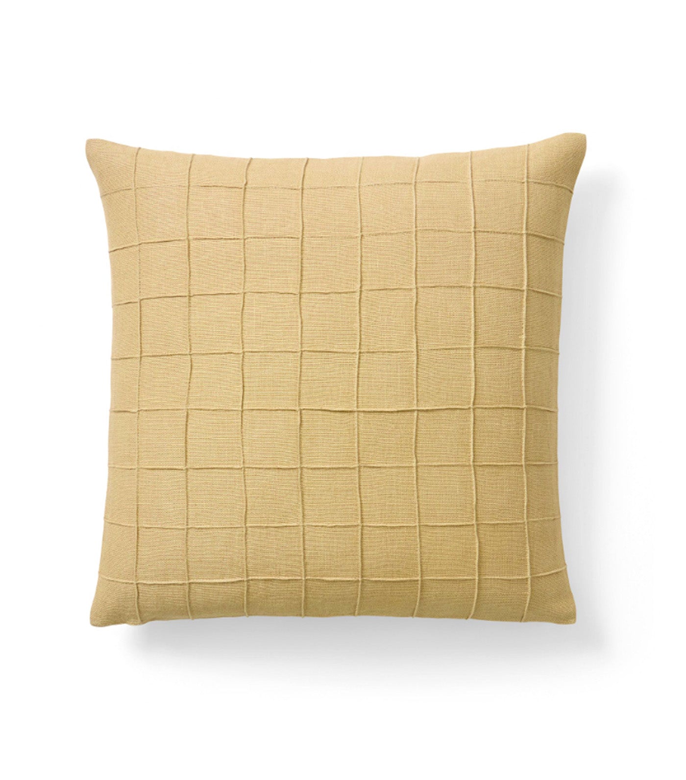 Windowpane Grid Pillow Cover Camel