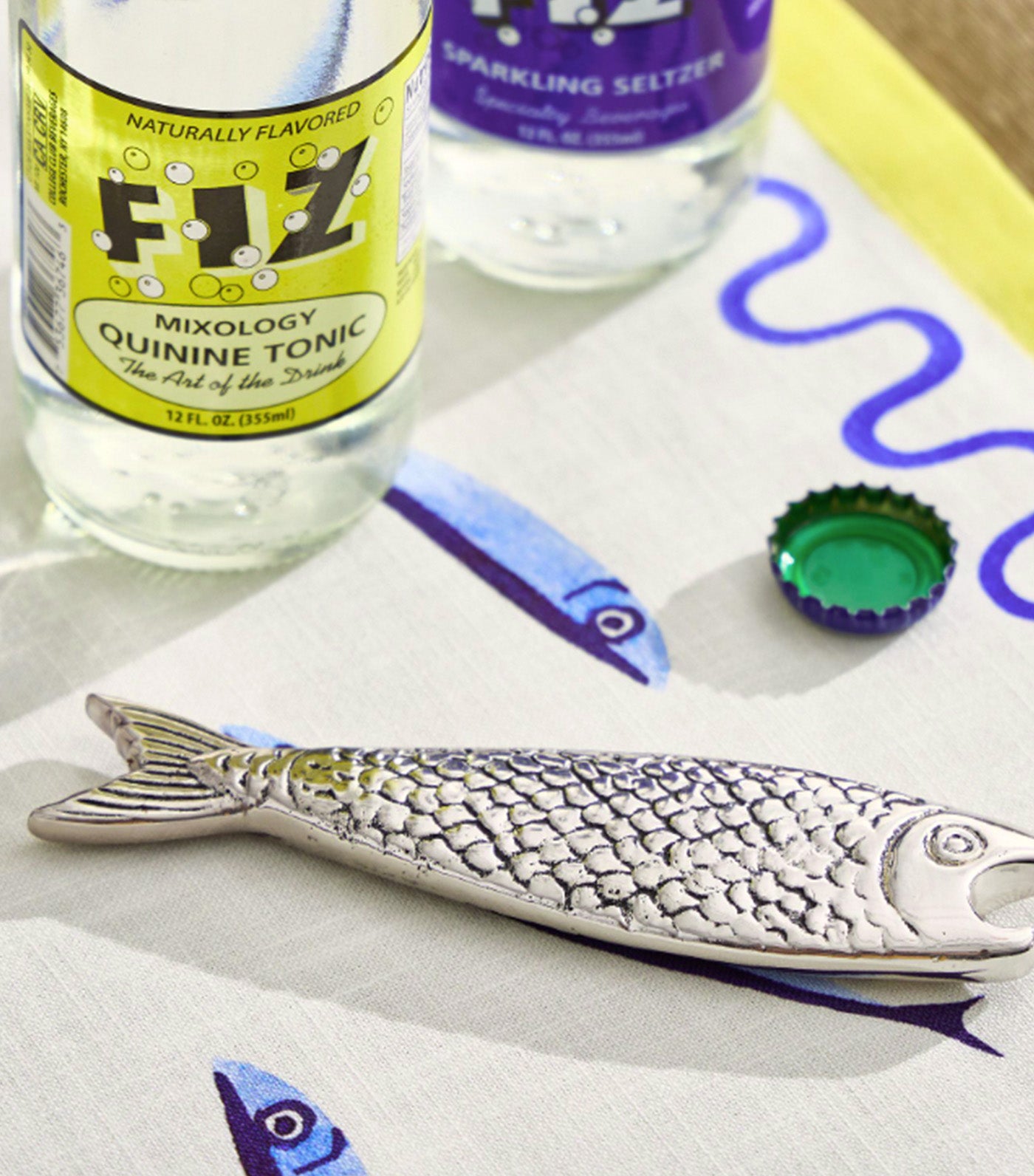 Sardine Metal Bottle Opener Silver