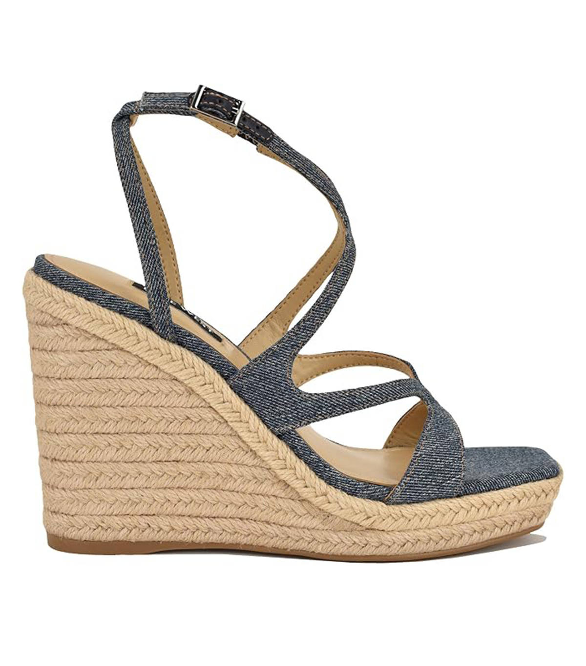 Adriane Wedge Sandal Medium Blue