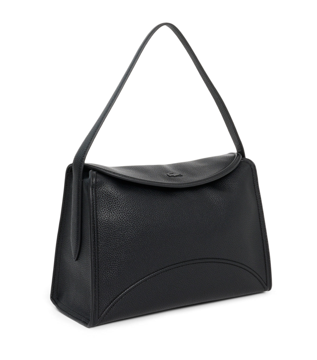 Large Everyday Club Flap Close Shoulder Bag Noir