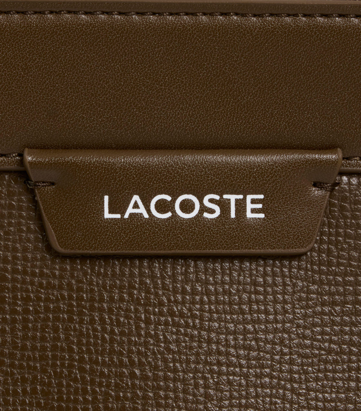 Mini Ossian Leather Messenger Bag Mascara