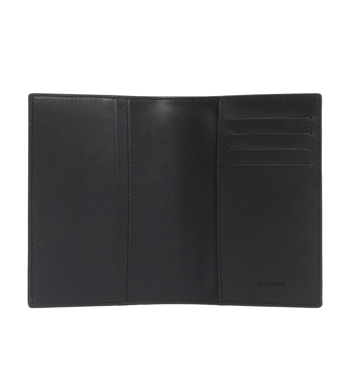 Monogram Leather Passport Cover Noir