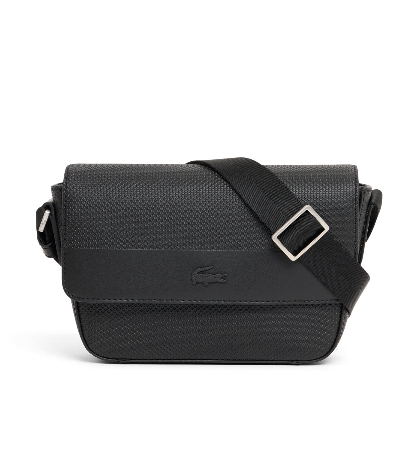 Mini Chantaco Leather Messenger Bag Noir