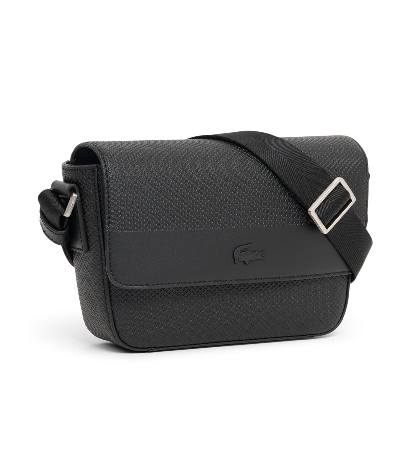 Mini Chantaco Leather Messenger Bag Noir