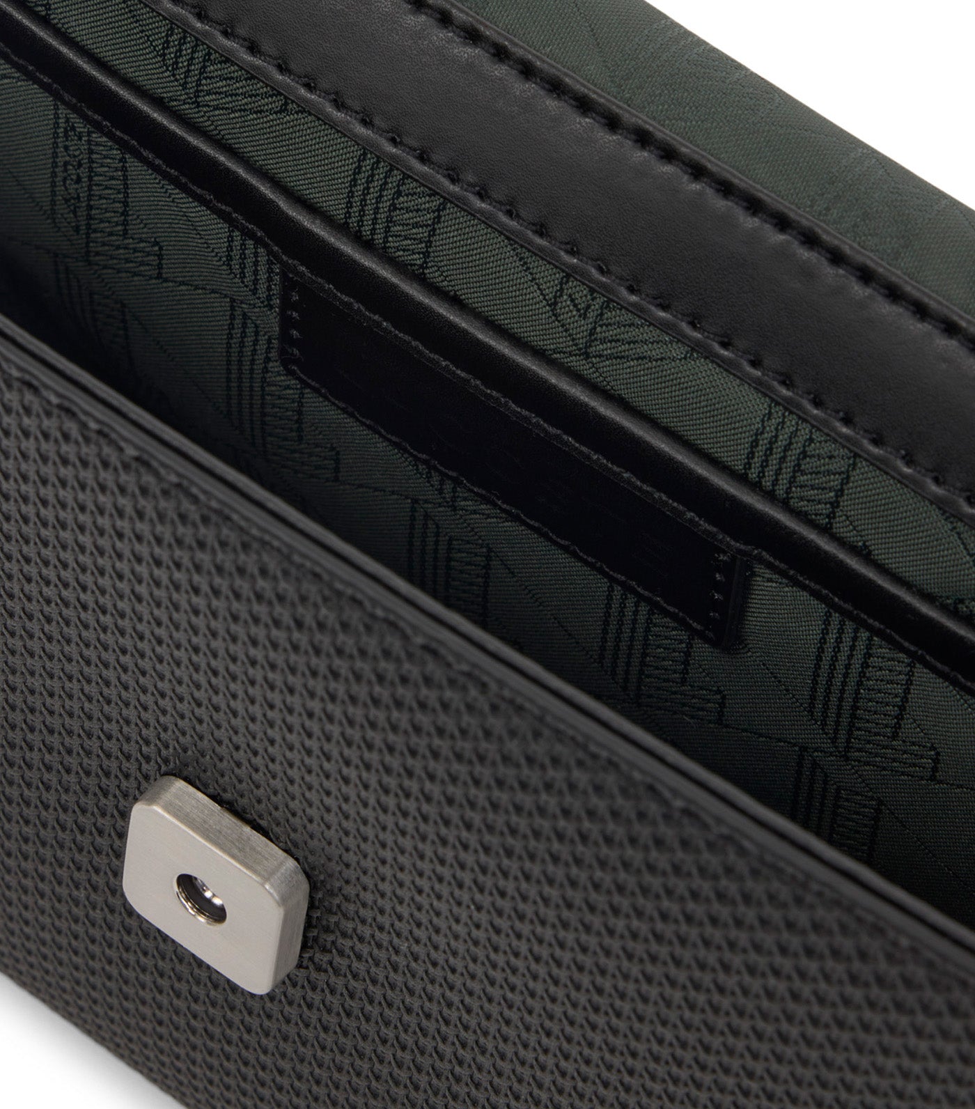 Mini Chantaco Leather Messenger Bag Noir