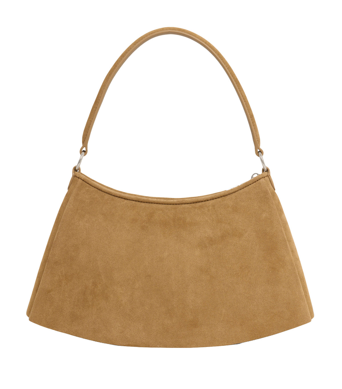 Medium Lenglen Suede Leather Purse Dark Beige
