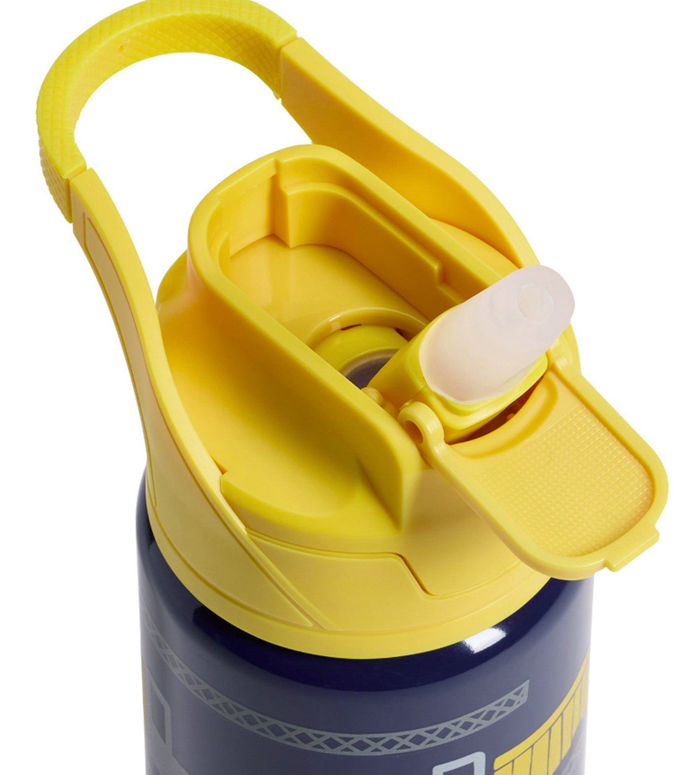 Glow-In-The-Dark Construction Mackenzie Water Bottle Navy