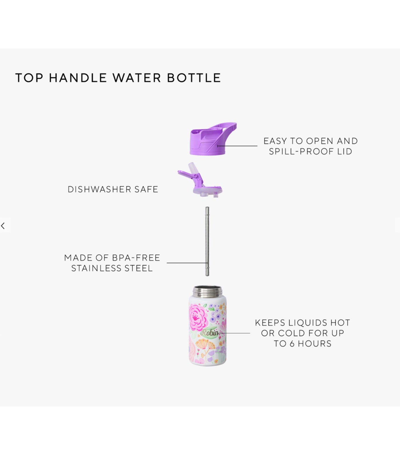 Hello Kitty® and Friends My Melody™ Mackenzie Water Bottle Multi