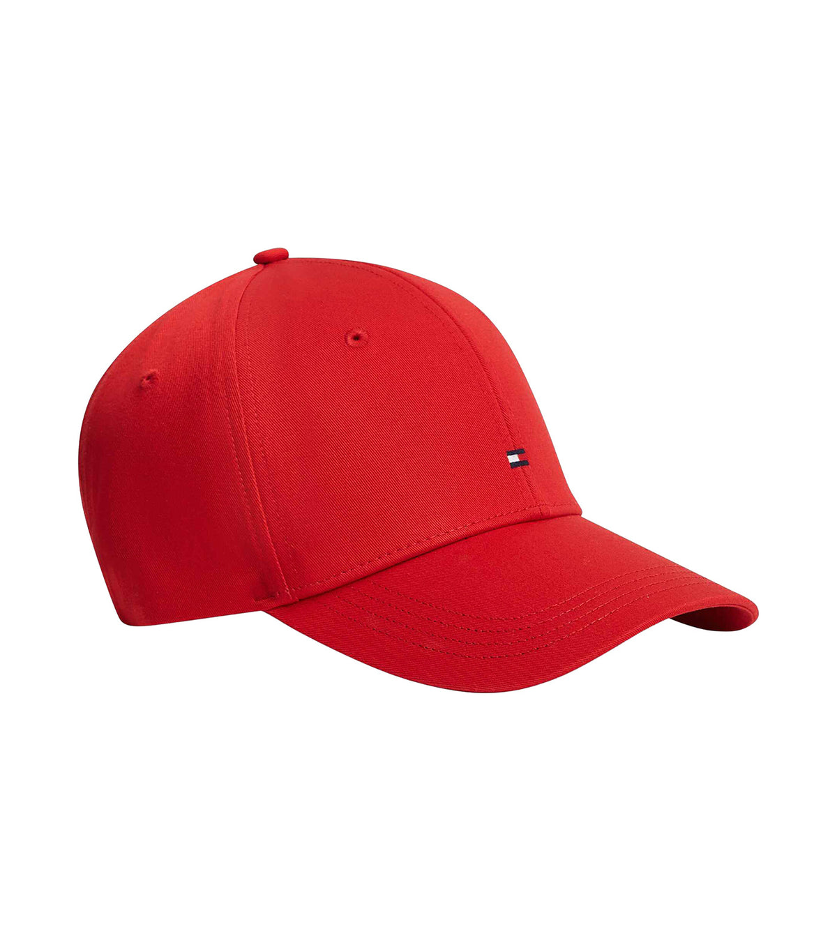 Men's Flag Cotton 6 Panel Cap Apple Red
