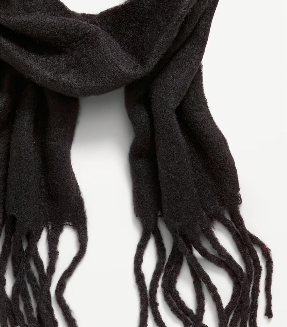 Fringed Scarf Black Jack
