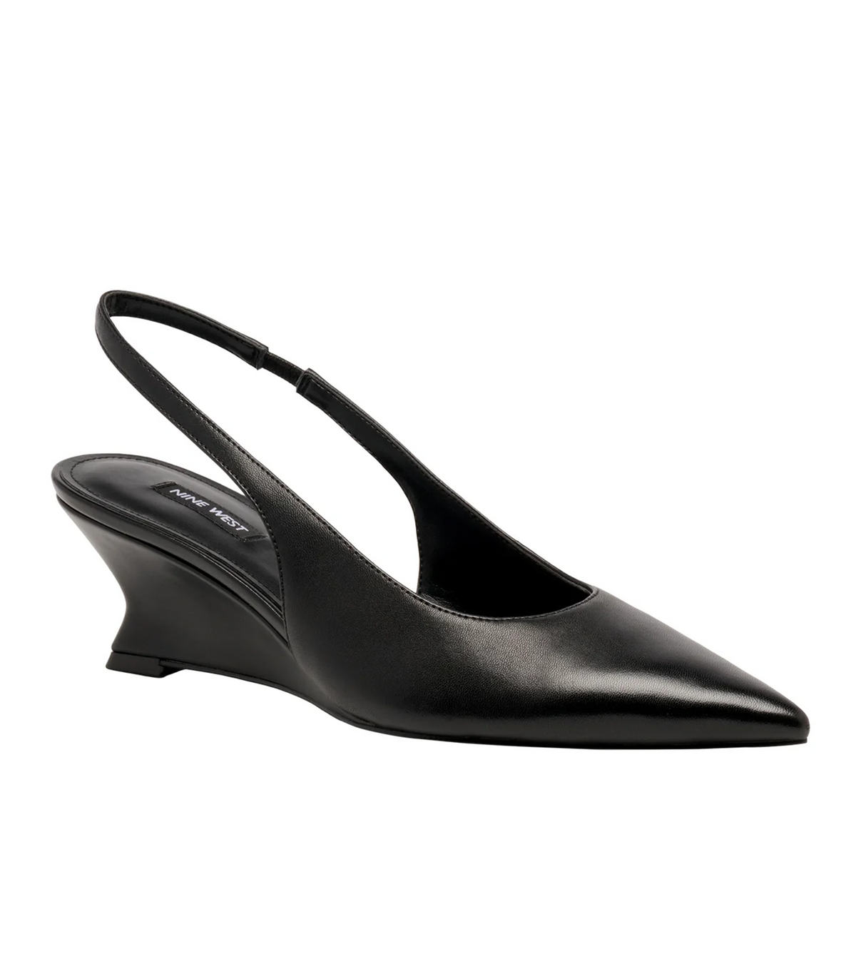 Teron Slingback Wedge Pump Black