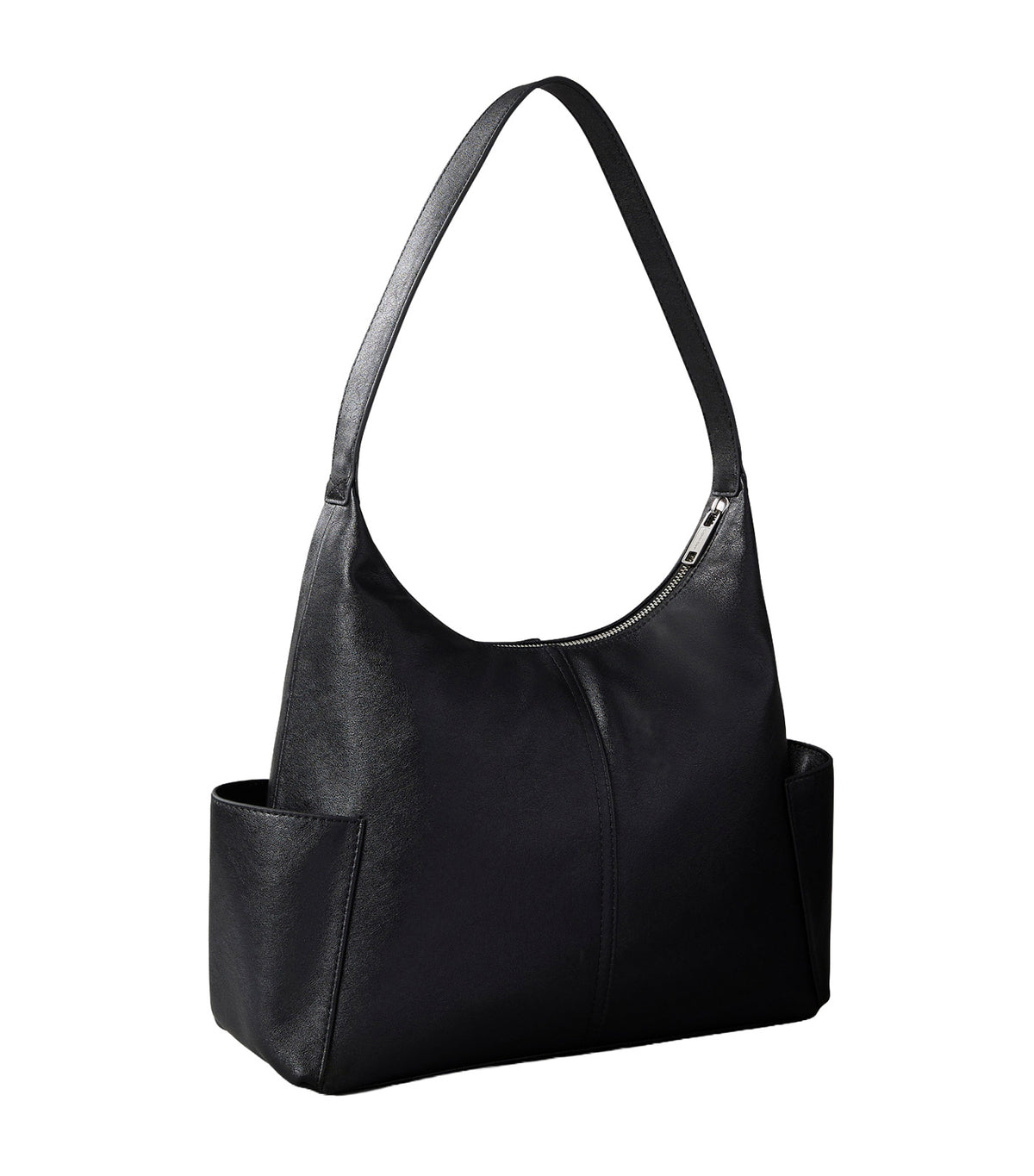 Pockets Monologo Shoulder Bag Black