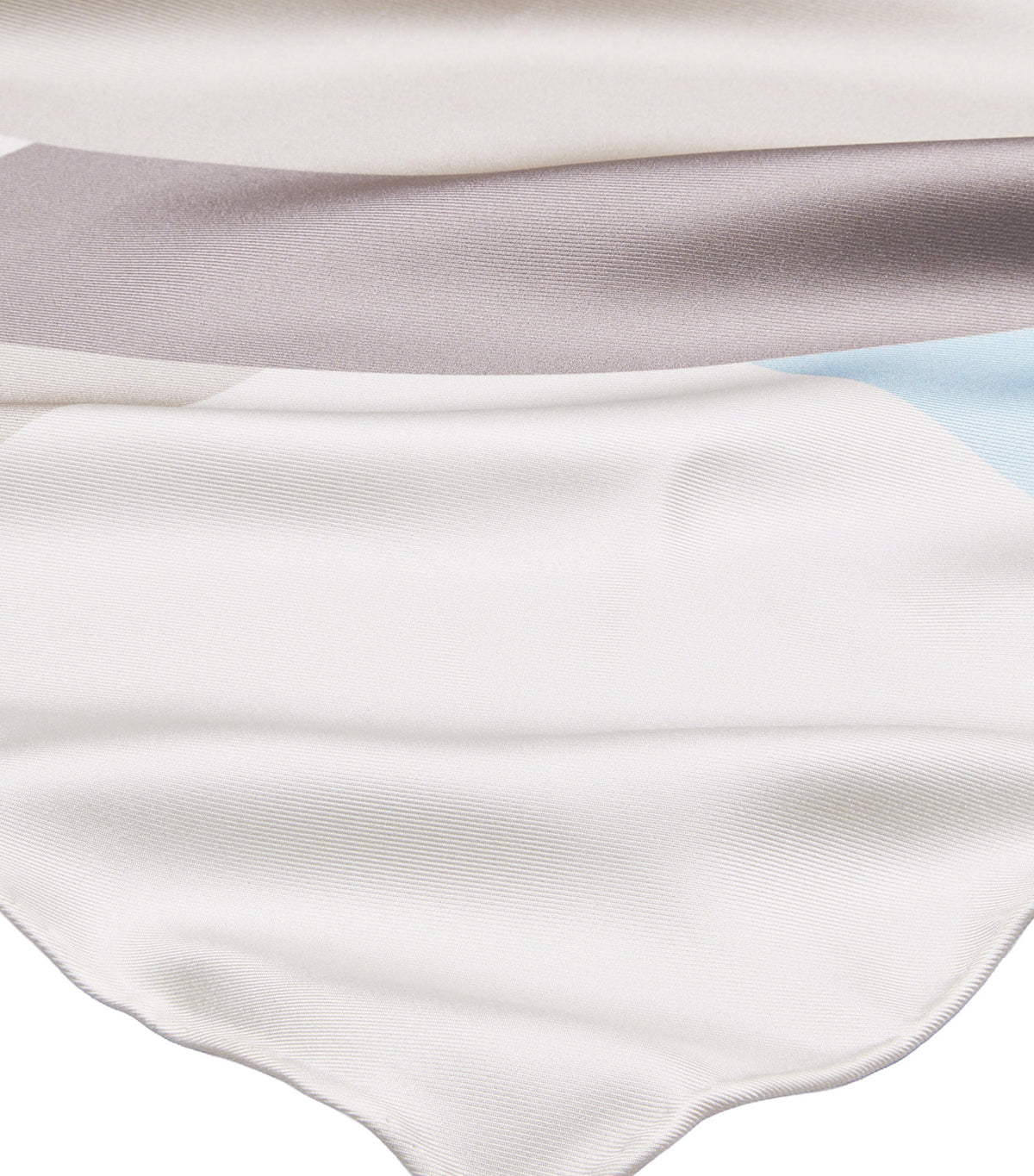 Geo Colorblock Silk Square Scarf Geo Color Block Frozen Sky