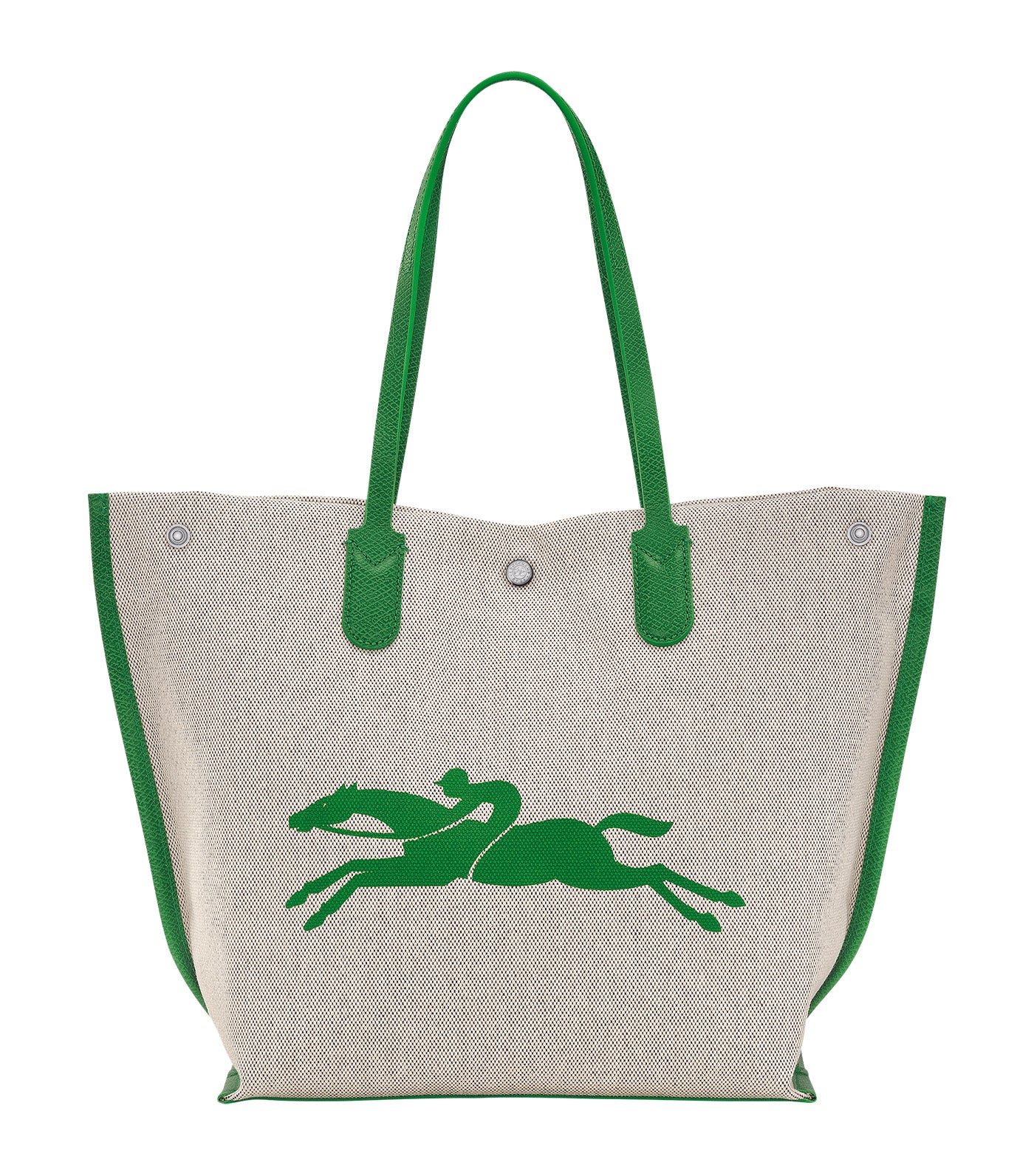 Longchamp Essential Toile Tote Bag L Green
