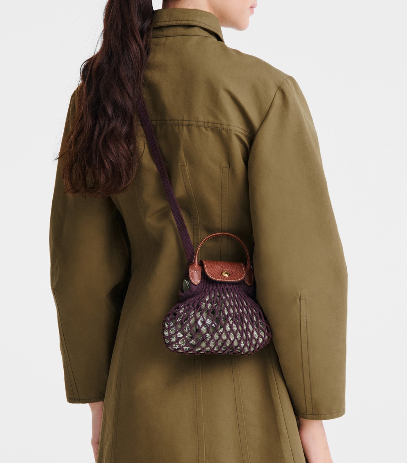 Le Pliage Filet Mesh Bag XS Eggplant