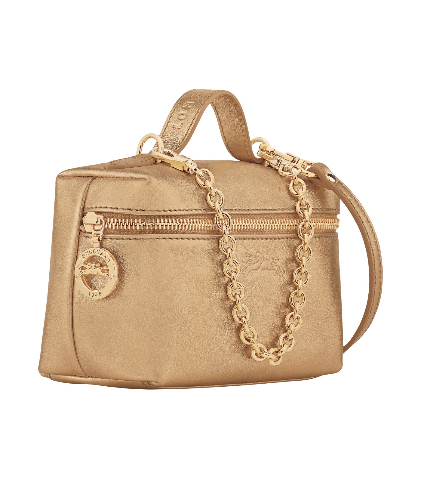 Longchamp Le Pliage Xtra Crossbody Bag XS Gold