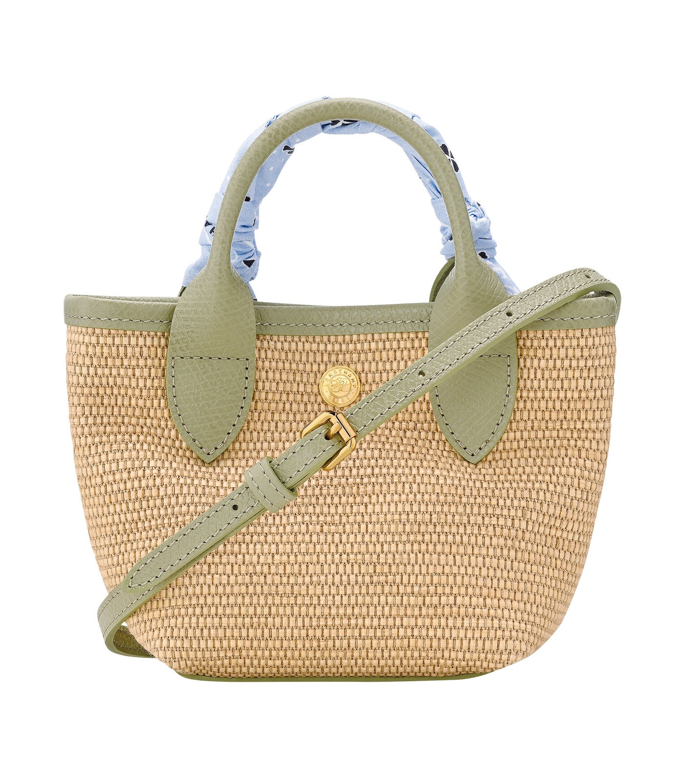 Le Pliage Collection Basket Bag XS Almond Green