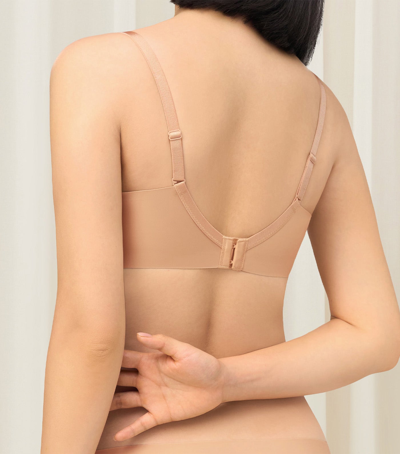Tri-Zone Non Wired Padded Bra Brown