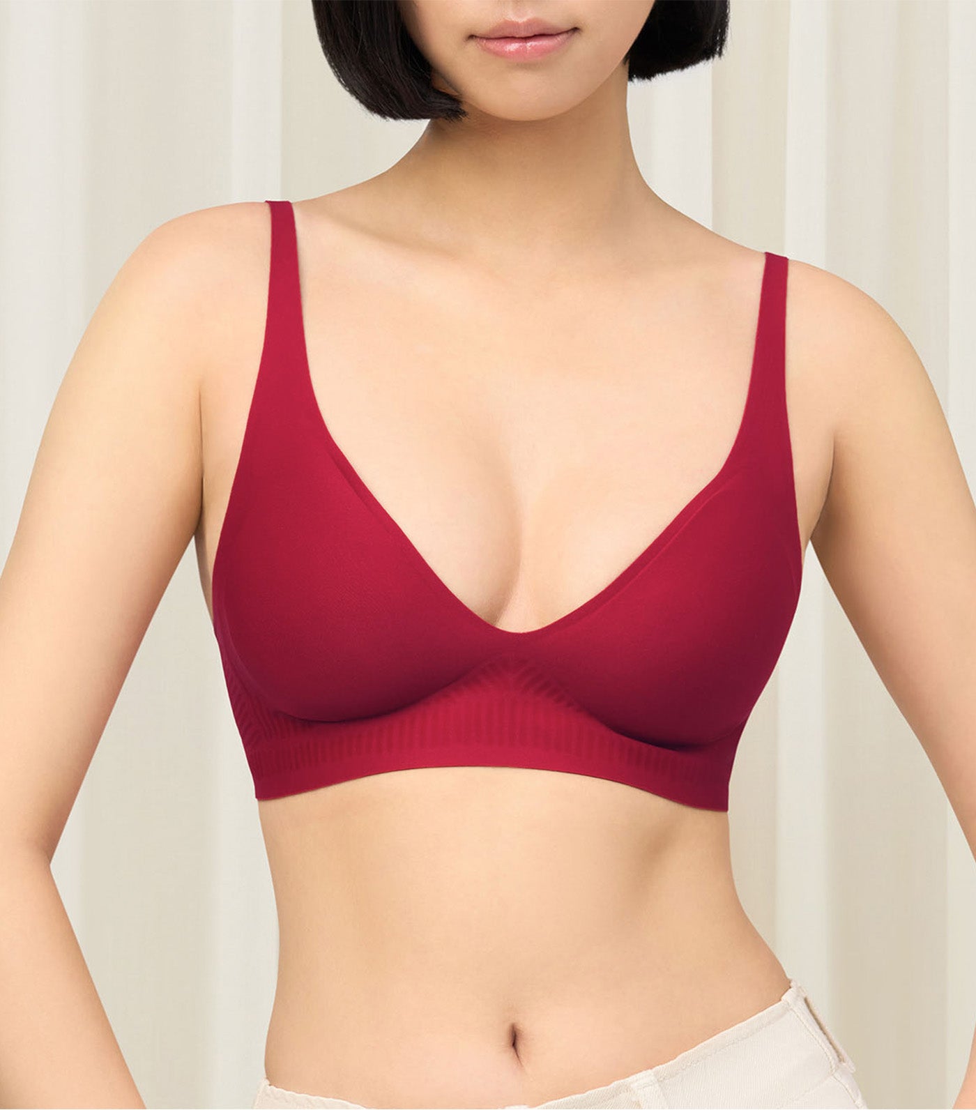 Zone Easy Non-Wired Padded Bra Red