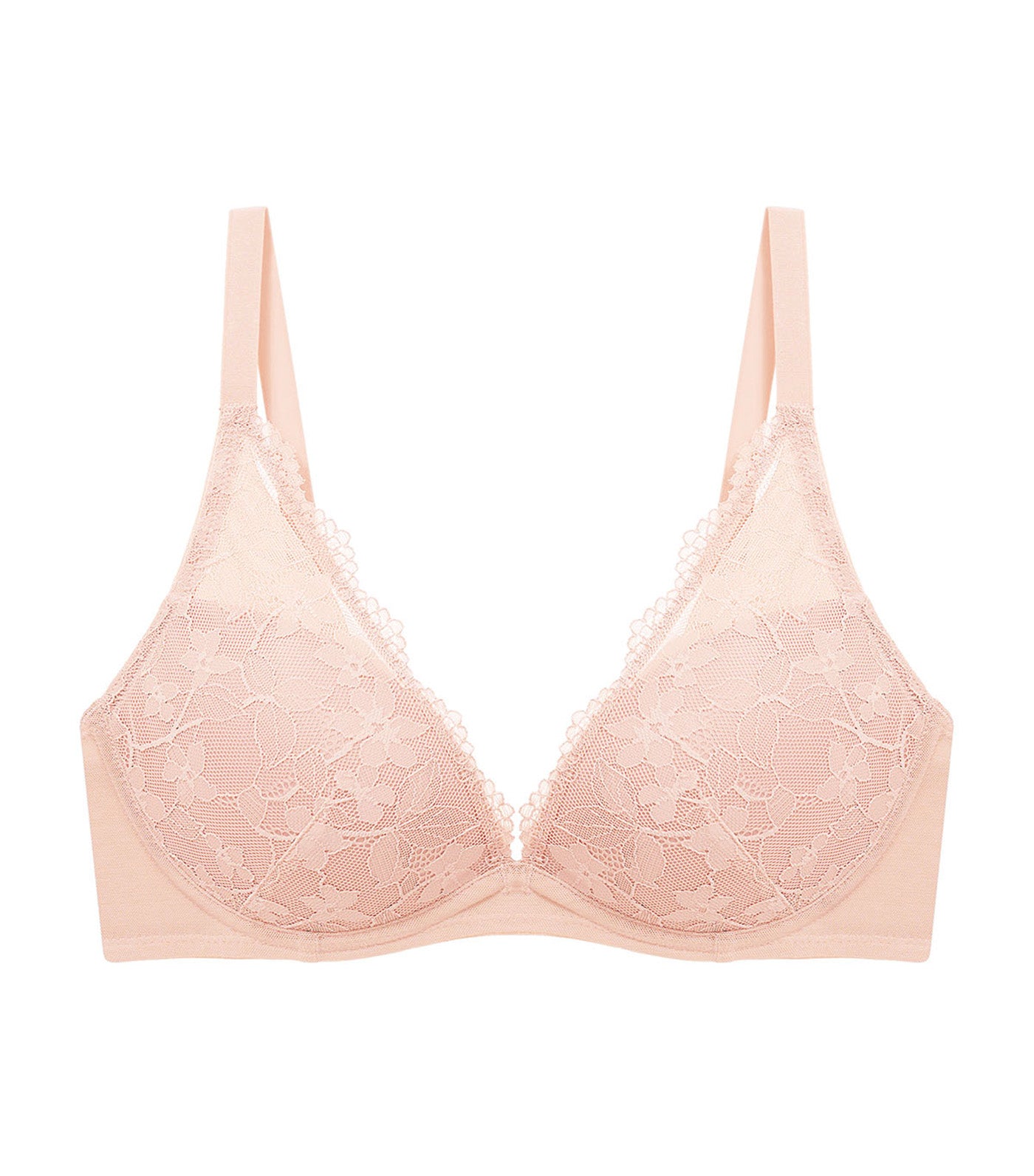 Simply Modern Larkspur Wired Push Up Deep V Bra Nude