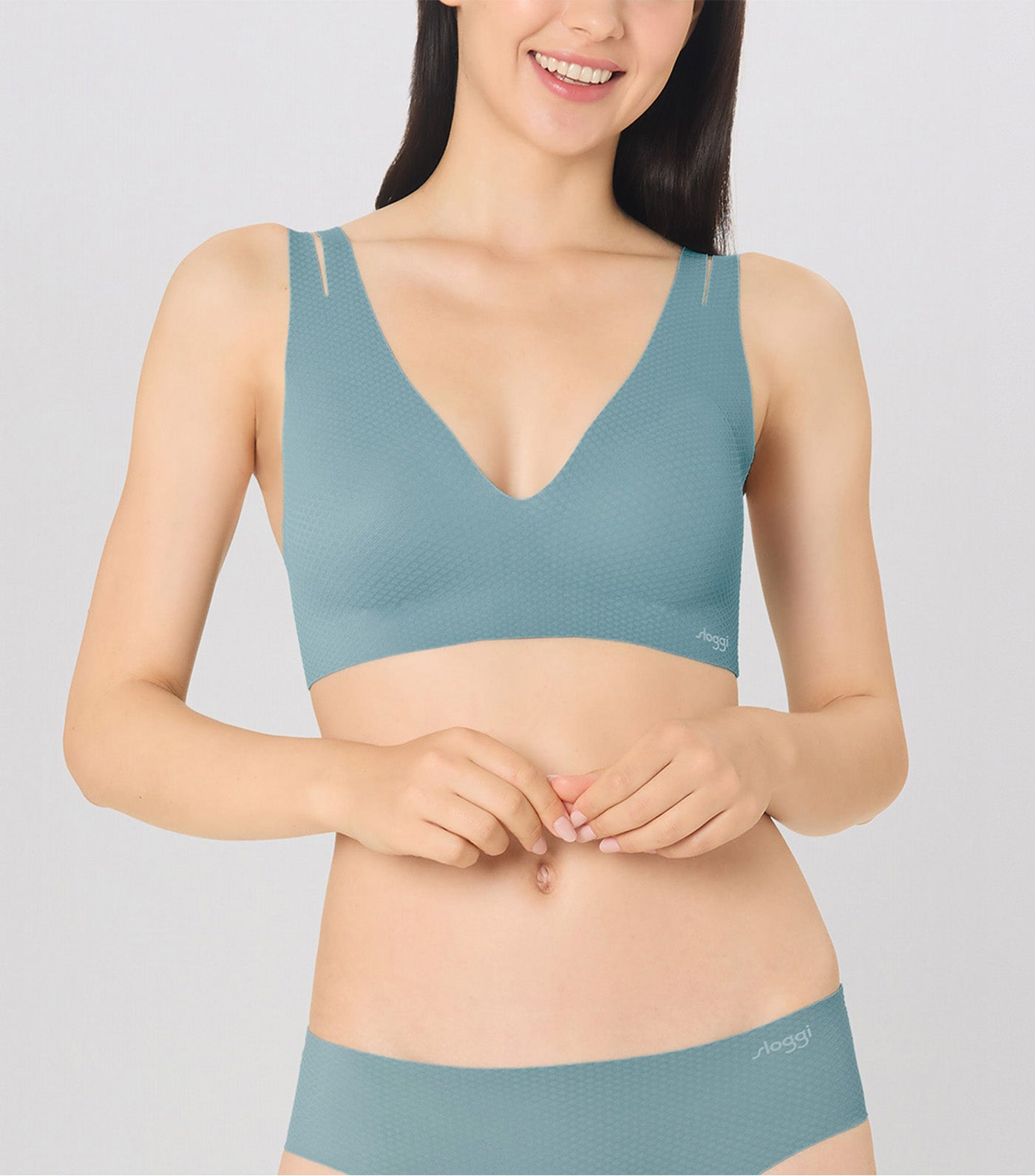 sloggi Zero Feel Flow Bralette Stone Gray